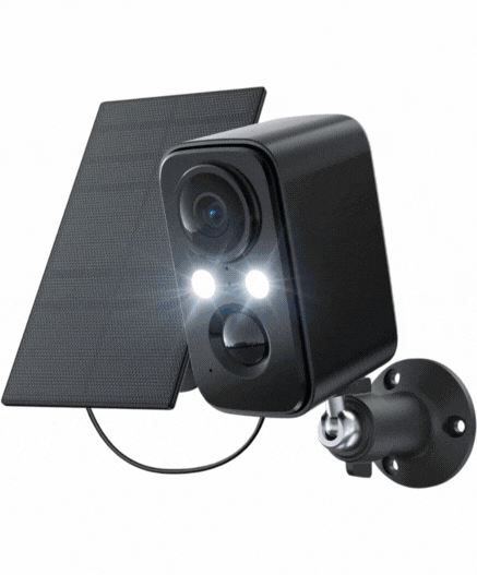 IHOXTX DF220 Security Wi-Fi Camera with Solar Panel Battery
